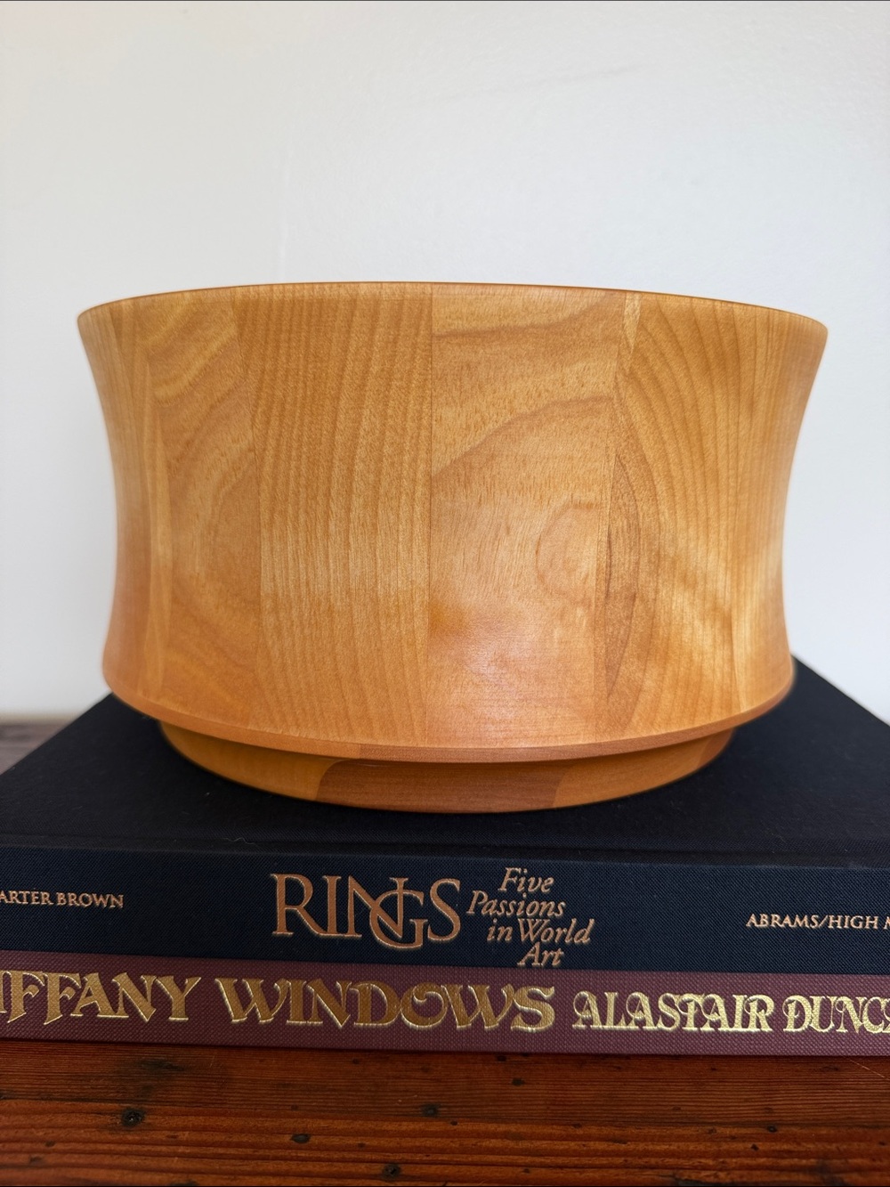Williams Sonoma John McLeod Light Wood Serving Bowl with Natural Grain.